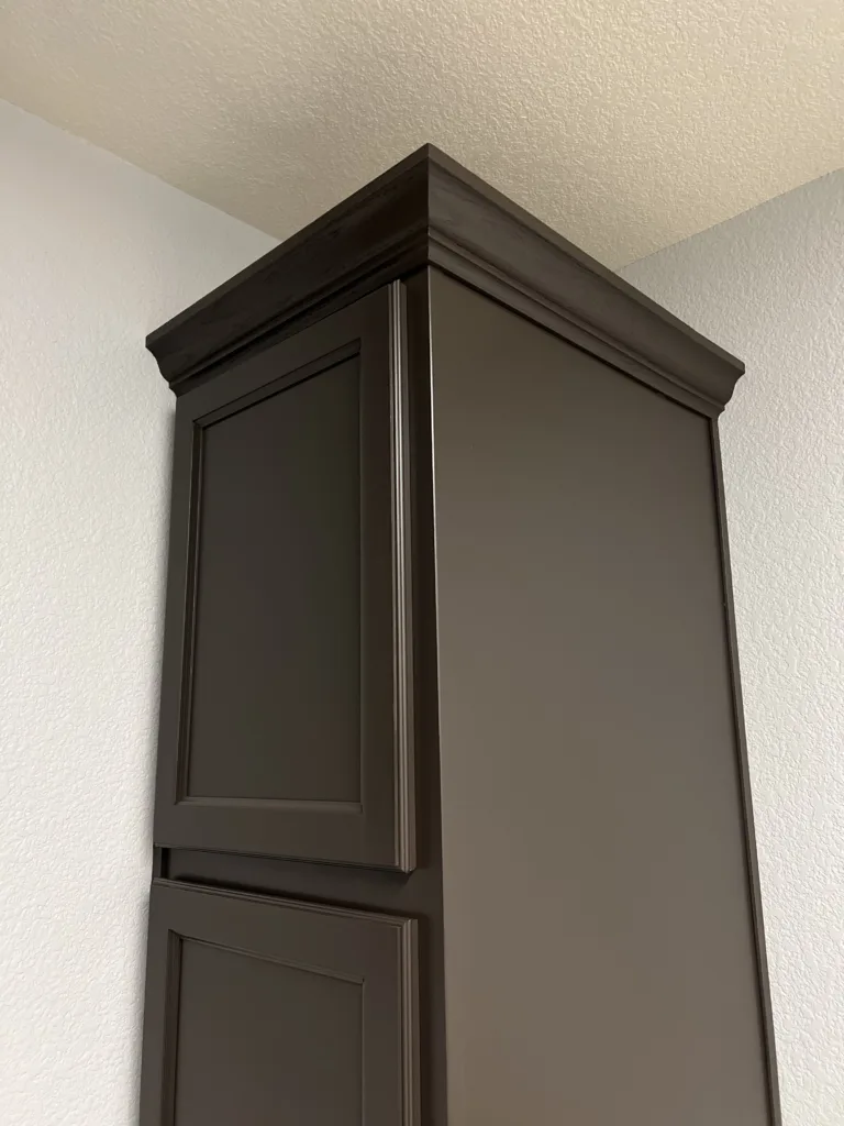 Black painted full cabinet