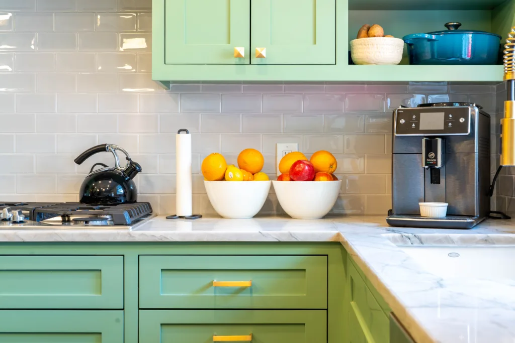 sage green cabinets