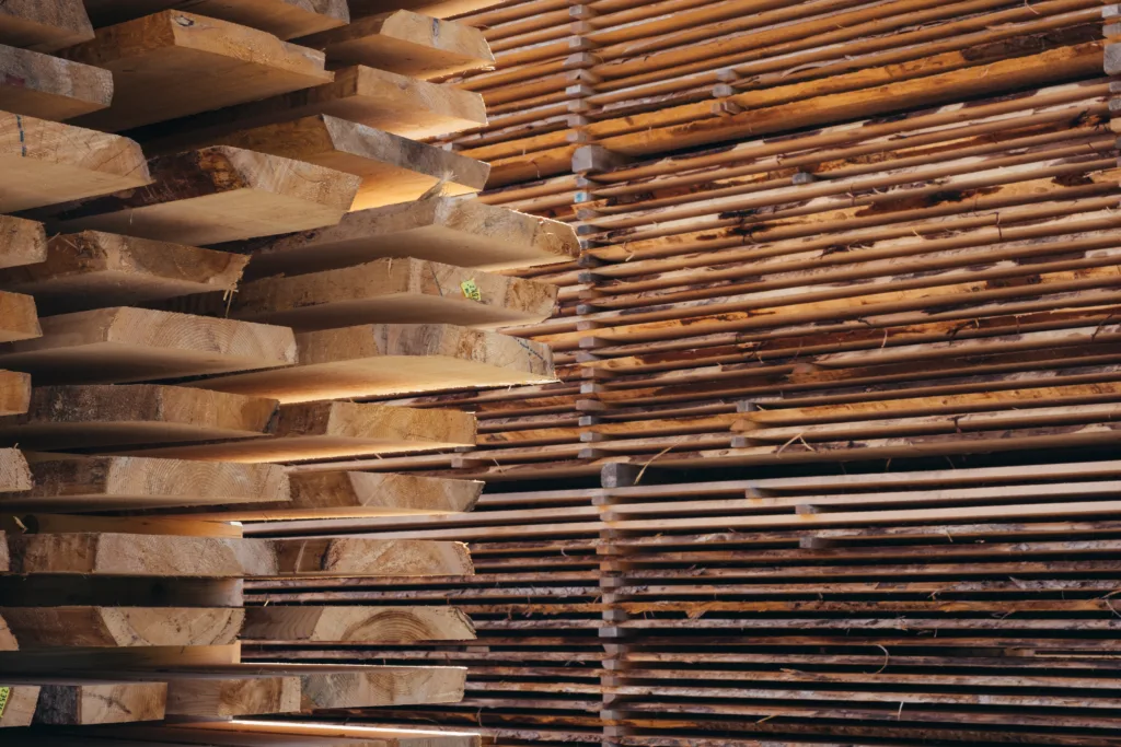 a shop filled with variety of wood 